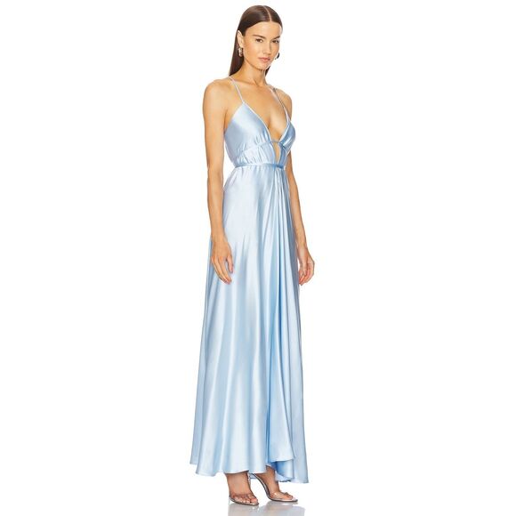 Michael Costello x REVOLVE Willow Gown in Baby Blue Size Small $299 - Picture 2 of 9
